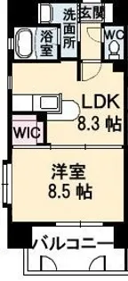 フラットリア笠岡【901号室】の間取り