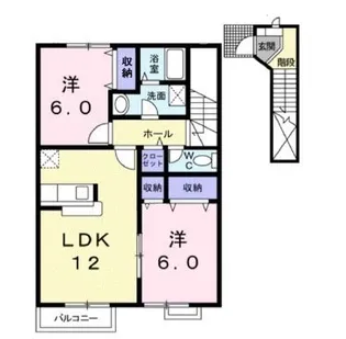 サンヴァリー21B棟【202号室】の間取り