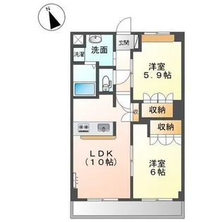 プリマヴェーラ【205号室】の間取り