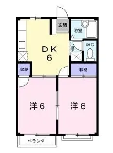 シャトレ仲【105号室】の間取り