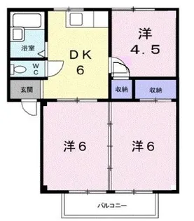 シティハイツみのかみA【203号室】の間取り