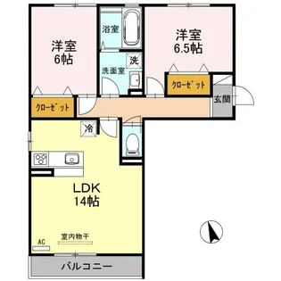 アステリア【203号室】の間取り