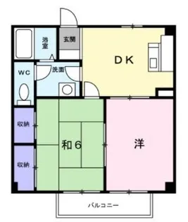 2DKの間取り画像