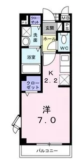 リーデンベルクA【105号室】の間取り