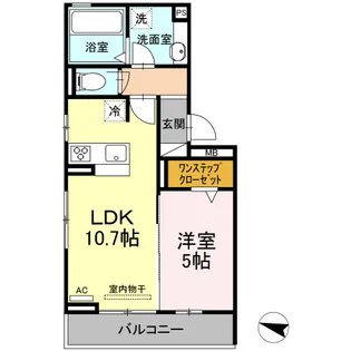 エクセールⅡ【302号室】の間取り
