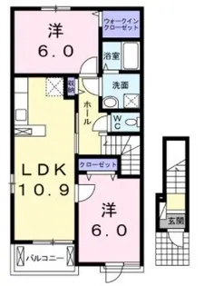 シャドン・朝【201号室】の間取り