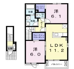 ソラール【202号室】の間取り