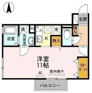 グランシャリオ【203号室】の間取り