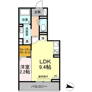 プロスペリーテ【303号室】の間取り