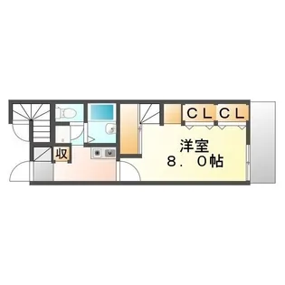 レオパレスシャルマンⅡ【111号室】の間取り