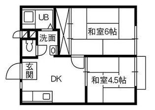 パークハイツ橋本 B【201号室】の間取り