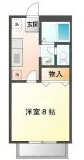 旭ビーライン【203号室】の間取り