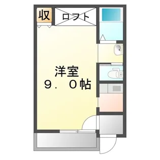 グレイス手城【102号室】の間取り