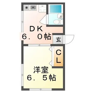 シャイン西深津【101号室】の間取り
