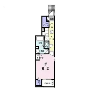 インサイドシーⅣ【101号室】の間取り