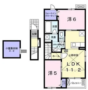 クラール・エフⅠ【201号室】の間取り