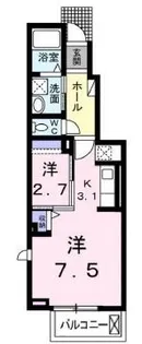 シャムロック春日Ⅰ【104号室】の間取り