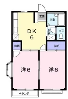 サンラビアン川口C【103号室】の間取り