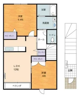 樹音【203号室】の間取り