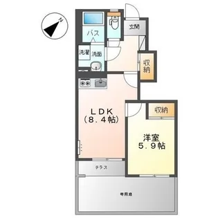 ティアラ【102号室】の間取り