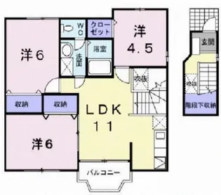 ラヴィング・ヴィラB【201号室】の間取り