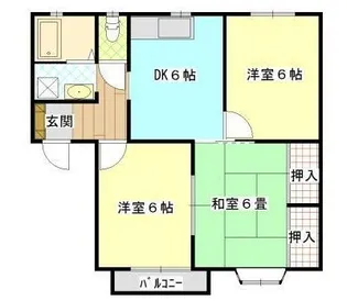 パルティール春日【102号室】の間取り