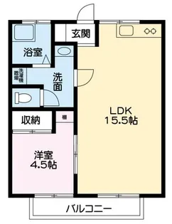 CASA西新涯 B【101号室】の間取り