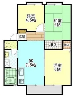 エレガンス幕山台B【201号室】の間取り