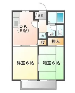 グレース山手 C【103号室】の間取り