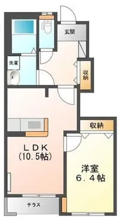 レジデンスMN【105号室】の間取り