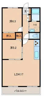 エトワール佐藤【202号室】の間取り