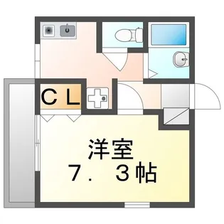 ファースト【101号室】の間取り