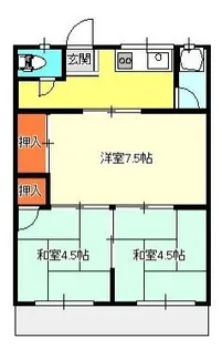 山口アパート【102号室】の間取り