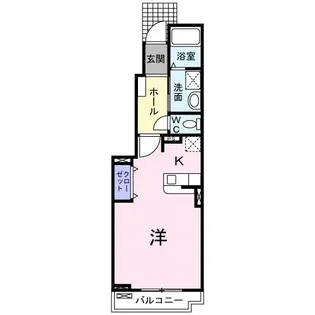 クリスタルコート【102号室】の間取り