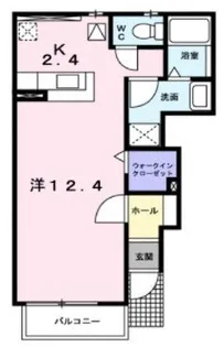 メゾネット アイA【102号室】の間取り