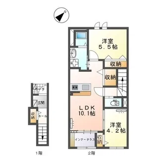 プロムナード【202号室】の間取り