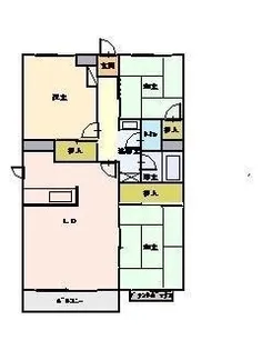 グリーンテラス【203号室】の間取り
