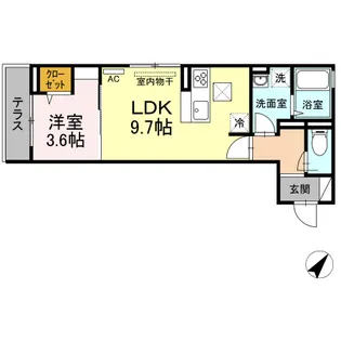 ラ・カーサ・セレーナ【105号室】の間取り