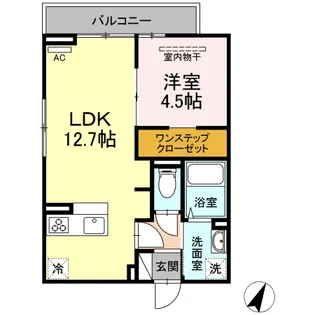 グランドポルト【301号室】の間取り