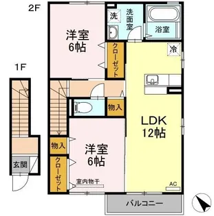 コンフォート東川口 B棟【202号室】の間取り