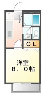 I S Kスクエア【203号室】の間取り