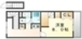 レオパレス松原A【203号室】の間取り