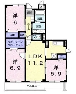 ANNEX-Ⅱ【101号室】の間取り