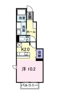 アパートメントハウス船入公園【104号室】の間取り