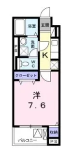 グランソレイユ【405号室】の間取り