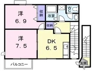セナングA【201号室】の間取り