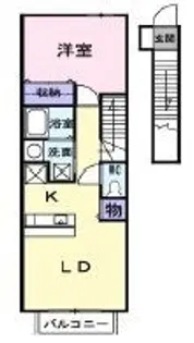 ソレアード太田A【203号室】の間取り
