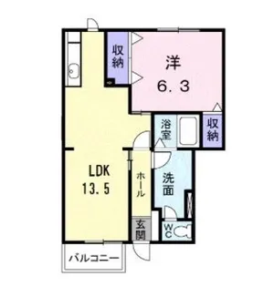 ハイツ増田B【101号室】の間取り