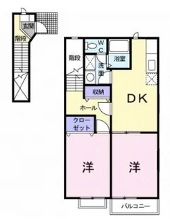 メゾン・ルージュ【203号室】の間取り