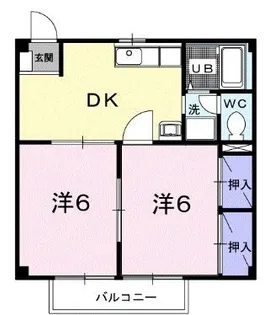 ミューズ松本Ⅲ【103号室】の間取り